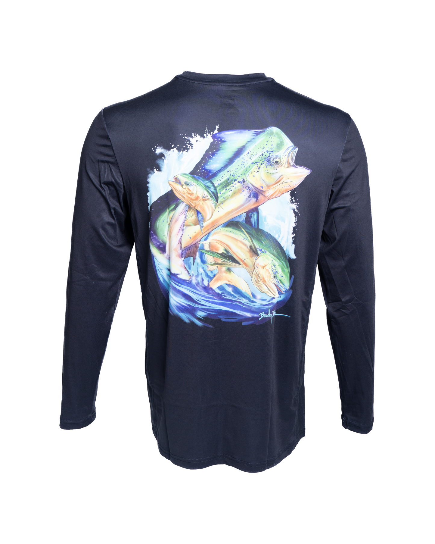 Men's Black Long Sleeve UPF Shirt - UV Protection & Comfort for Outdoor Activities