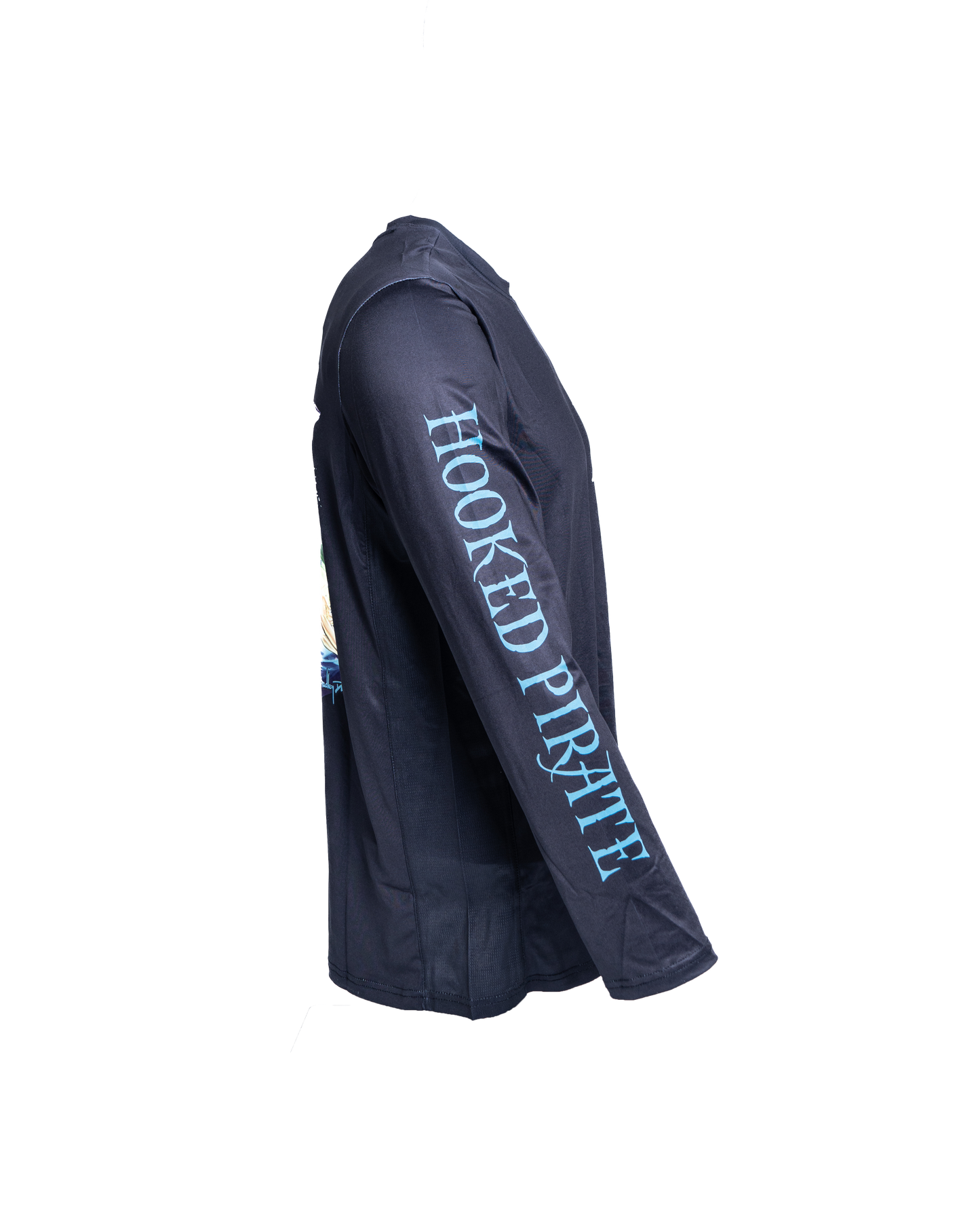 Men's Black Long Sleeve UPF Shirt - UV Protection & Comfort for Outdoor Activities