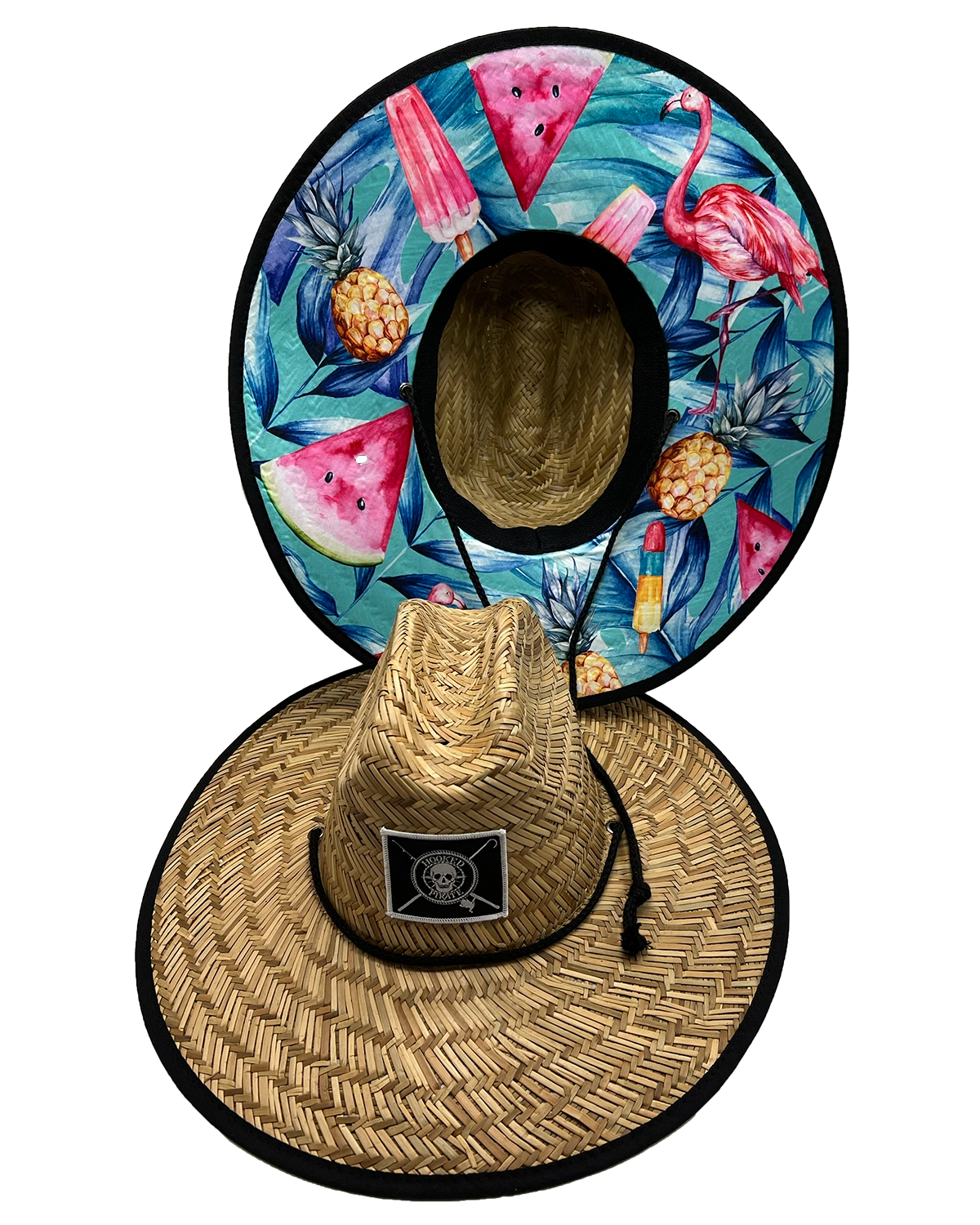 Florida Paradise Straw Hat with UPF Protection - Perfect for Outdoor Fun