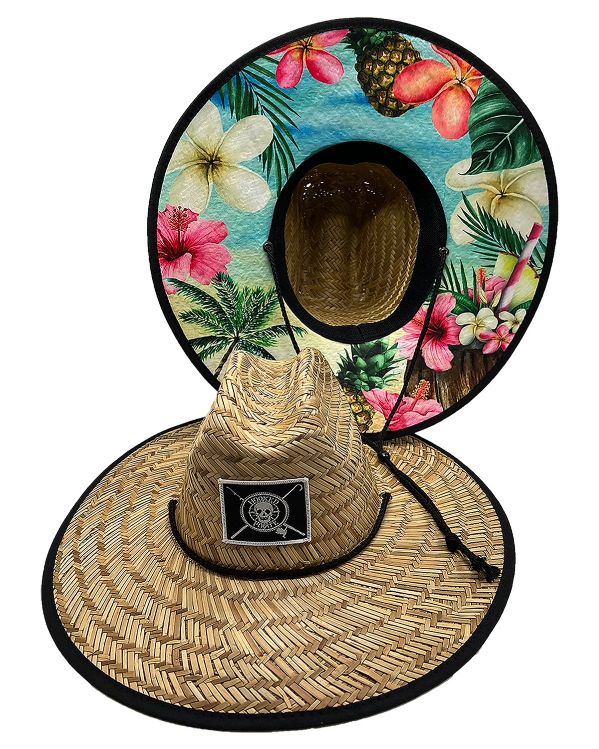 Hawaiian Straw Hat with UPF Protection - Perfect for Outdoor Fun