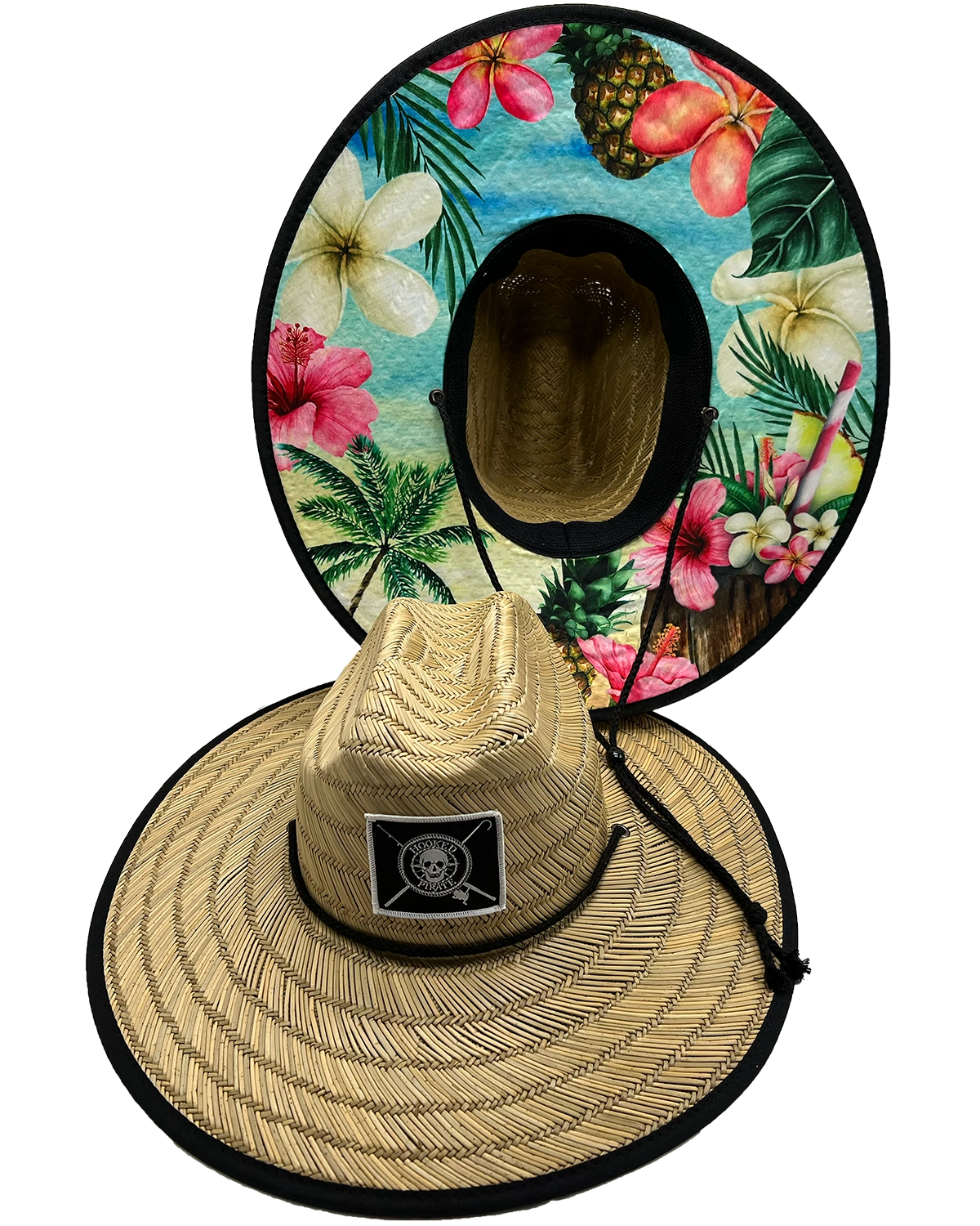 Hawaiian Straw Hat with UPF Protection - Perfect for Outdoor Fun