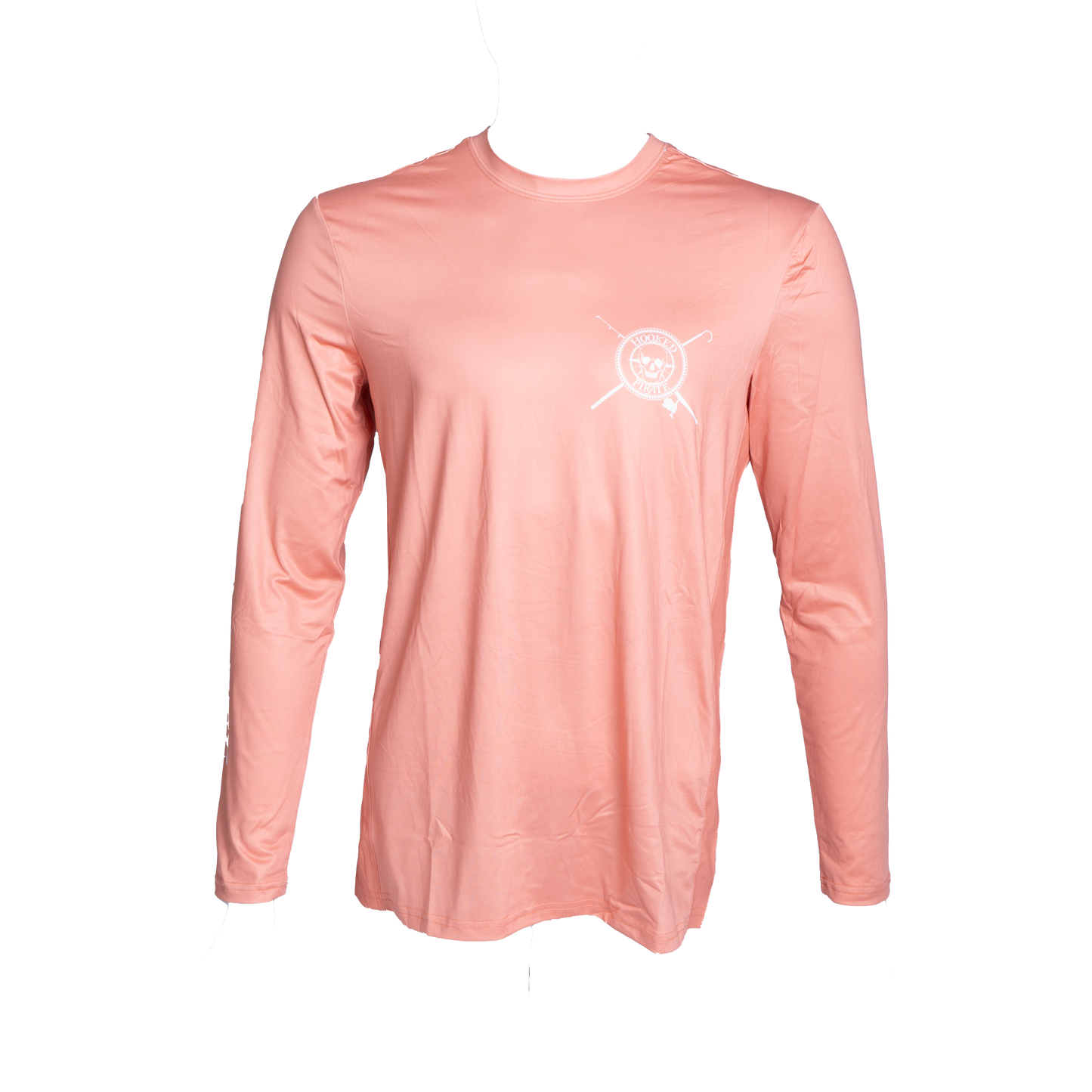 Men's Orange Long Sleeve UPF Shirt - UV Protection & Comfort for Outdoor Activities