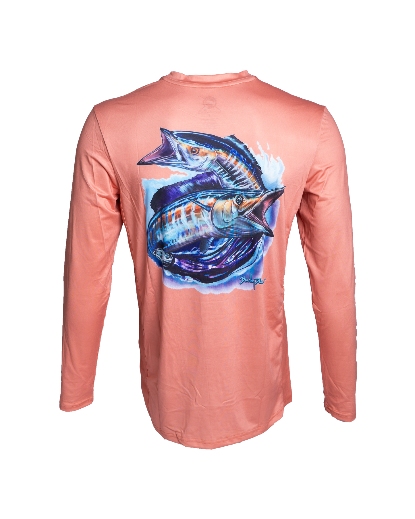 Men's Orange Long Sleeve UPF Shirt - UV Protection & Comfort for Outdoor Activities