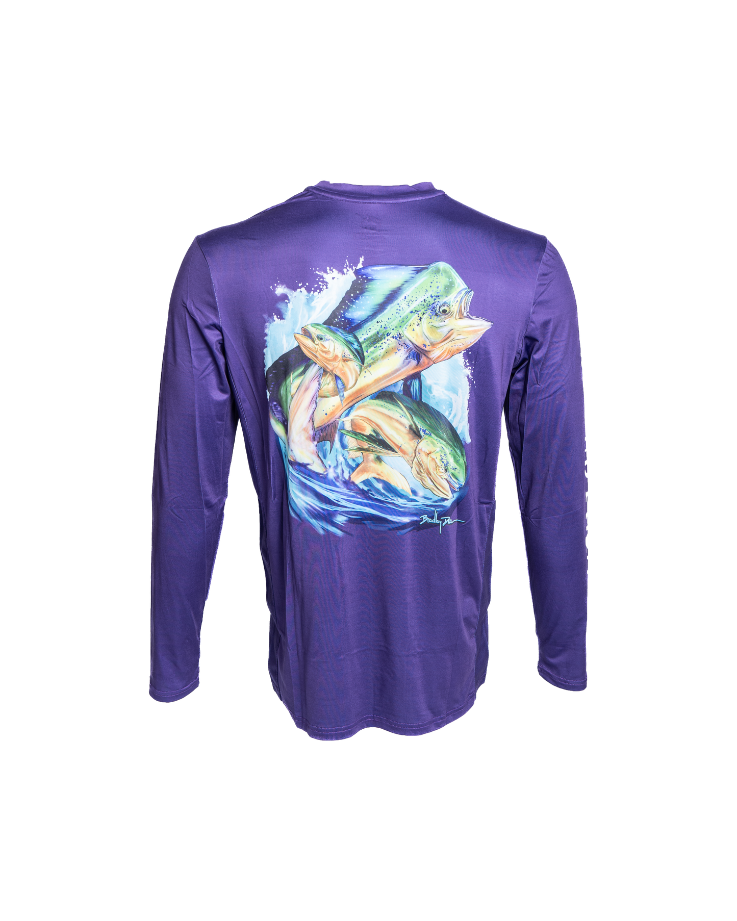 Men's Purple Long Sleeve UPF Shirt - UV Protection & Comfort for Outdoor Activities