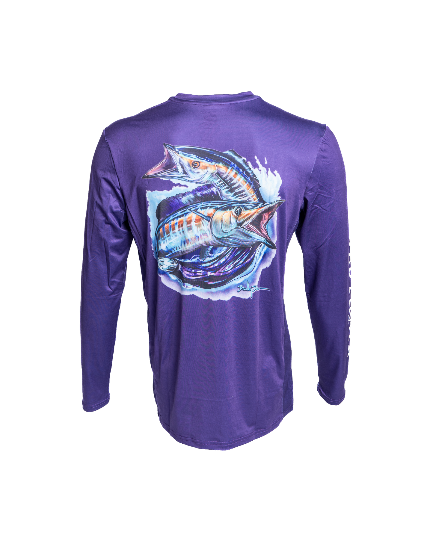 Men's Purple Long Sleeve UPF Shirt - UV Protection & Comfort for Outdoor Activities