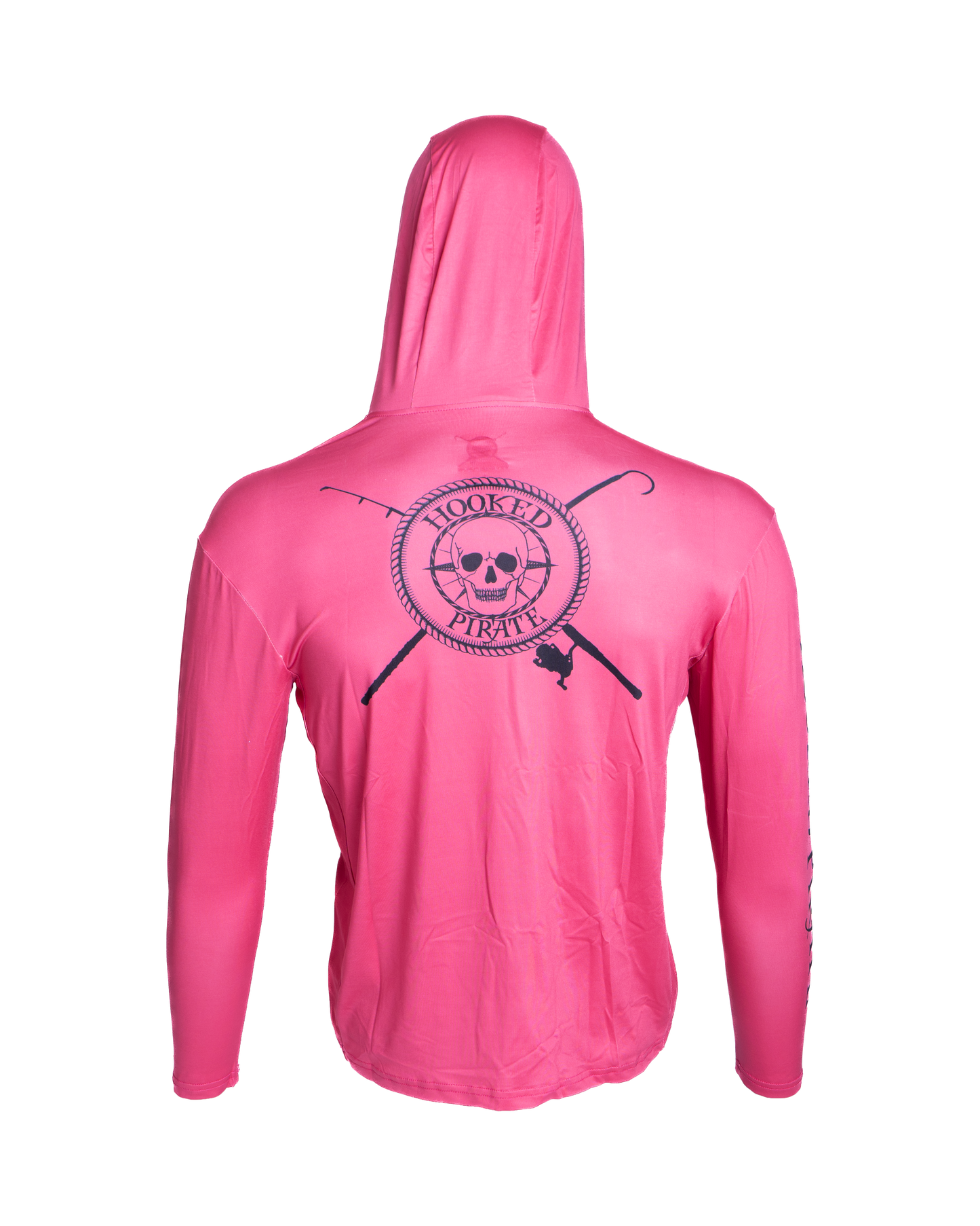 Youth Pink Long Sleeve UPF Hoodie - UV Protection & Comfort for Outdoor Activities