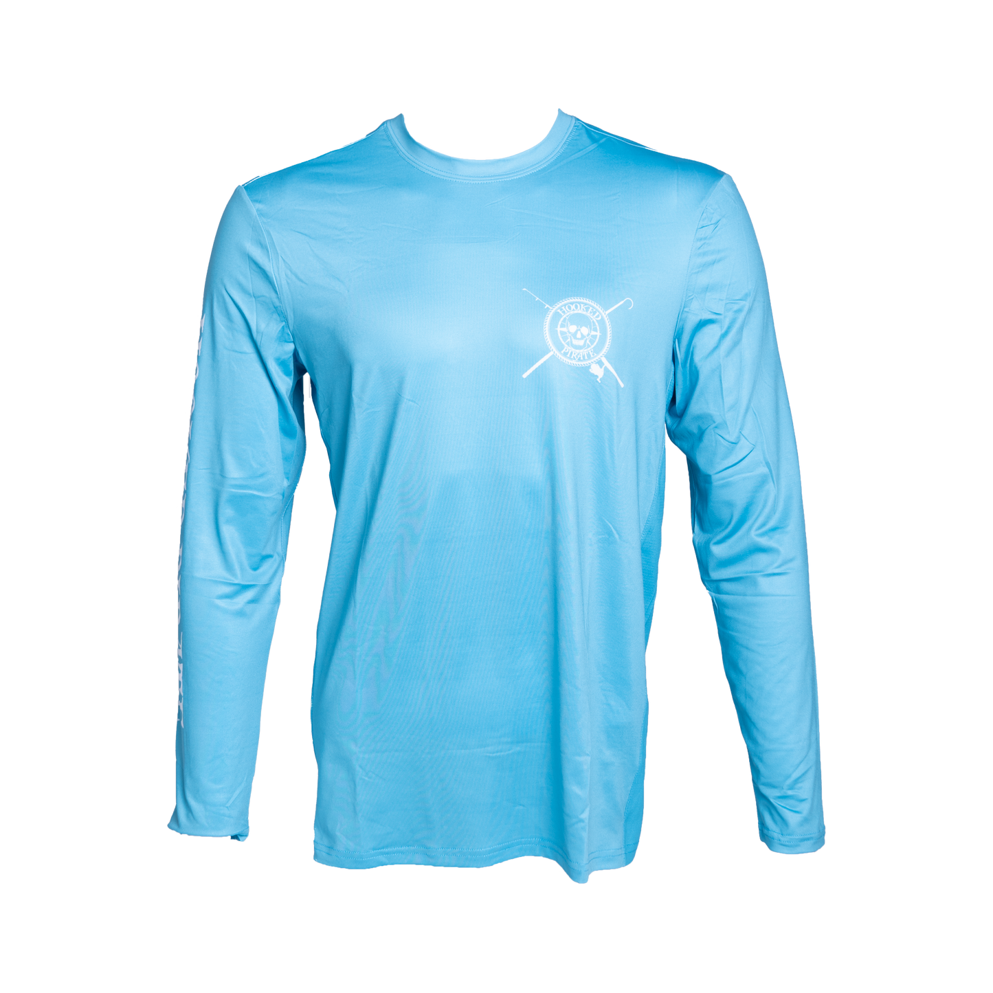 Men's Blue Long Sleeve UPF Shirt - UV Protection & Comfort for Outdoor Activities