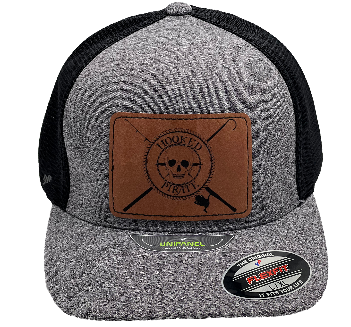 Grey/Black L/XL Flexfit Hat