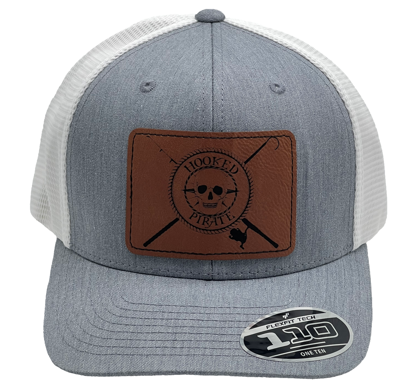 Grey/White Snapback Flexfit Hat