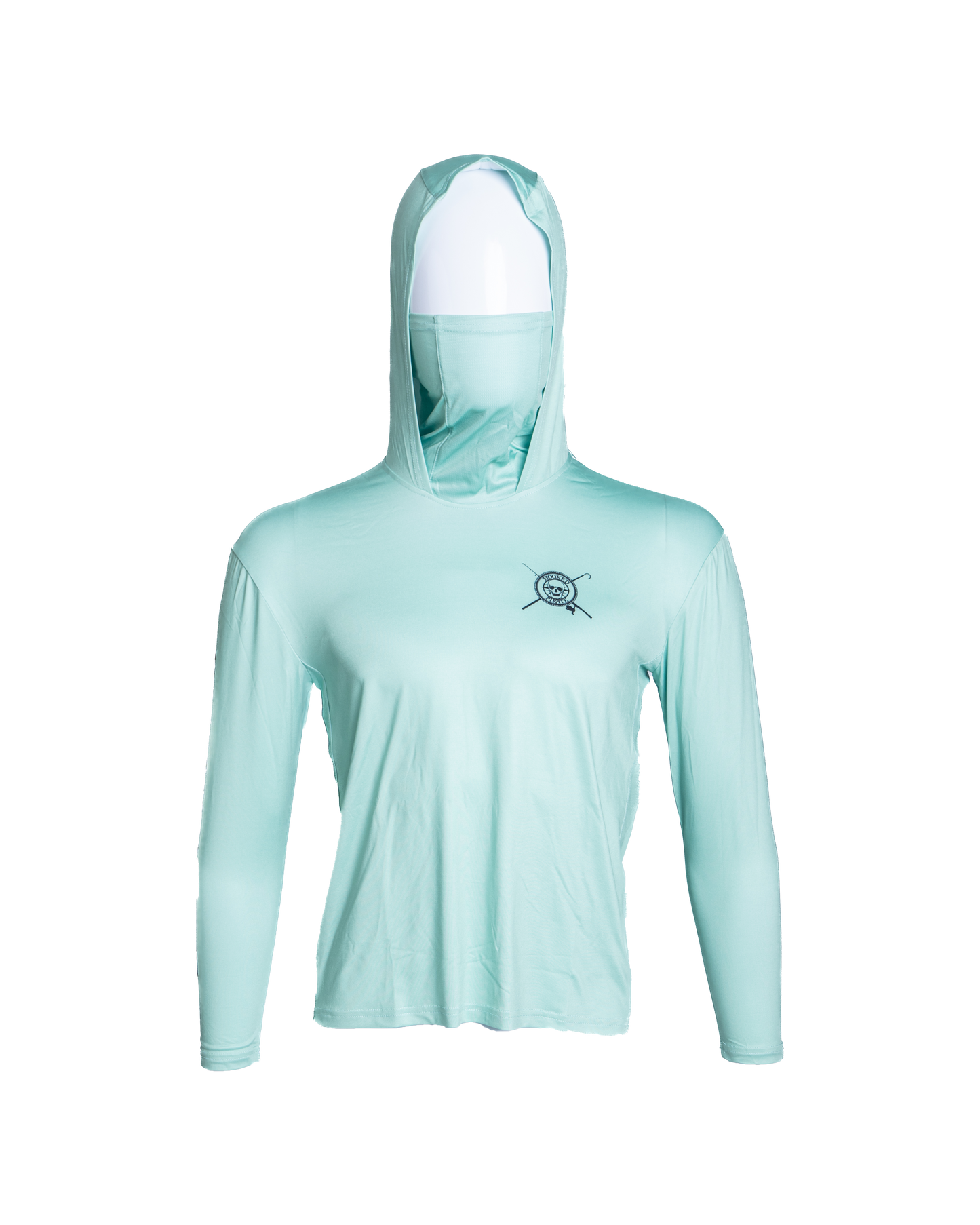 Youth Mint Long Sleeve UPF Hoodie - UV Protection & Comfort for Outdoor Activities